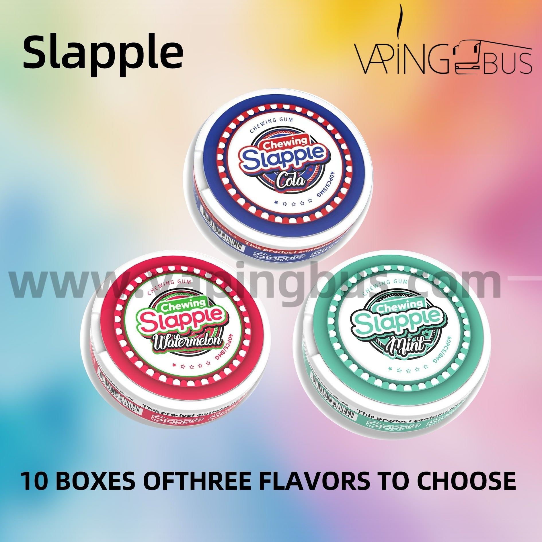 10 x Slapple Chewing Gum（40pcs）