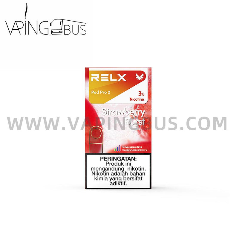 RELX Pod Pro 2 - Strawberry Burst - Vapingbus