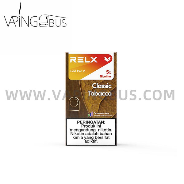 RELX Pod Pro 2 - Classic Tobacco - Vapingbus