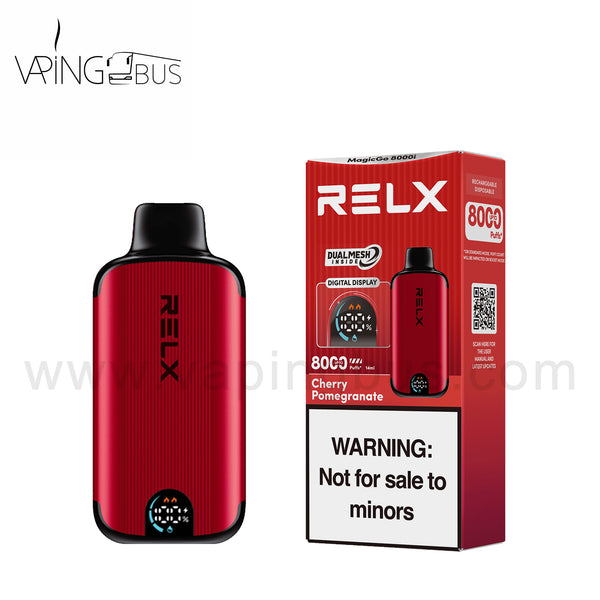 RELX MagicGo 8000i Disposable Vape 8000 Puffs-Cherry Pomegranate