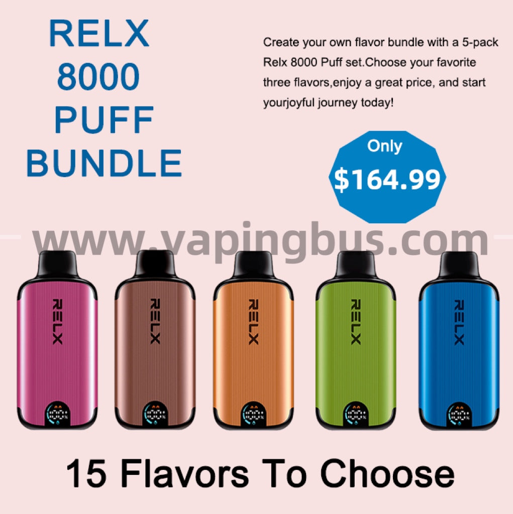 5 x Relx Magic Go Dm 8000 Puff